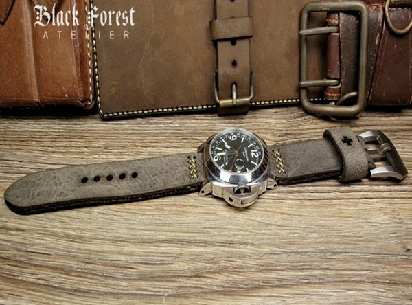 BF08 Swiss Ammo Style Handmade Vintage Strap 22mm/24mm/26mm/28mm – image 7
